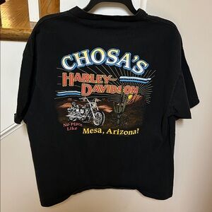 Harley-Davidson Vintage Black Casual 💯 cotton Polo Shirt “Chosas”